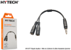 Hytech HY-X77 Siyah Audio + Mic to 3.5mm 0.15m Kulaklık Çevirici