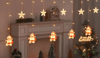 Magicline SNC-629 Animasyonlu Noel Baba ve Yıldız Set Led Perde Yılbaşı Süsü 60-90 Cm -3 Metre