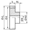 MÄDLER 26305000 Modül 1 - 50 Diş Pirinç