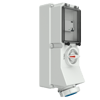 Mennekes 7245 Switchable IP67 Industrial Interlock 3P, Earthing Position 6h, 16A, 230 V