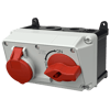 Mennekes 7614 Switchable IP44 Industrial Interlock 4P, Earthing Position 6h, 32A, 400 V