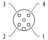 Murr Elektronik 7000-12221-6140500 M12 Dişi 0° Düz Sensör Kablosu (5m)
