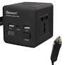 Olesson 1663 DC 12-24V 150W Oto Araç Power İnverter TYPE-C - Çift USB - 220V Üniversal Priz Girişli