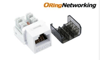 Oring Networking KJC6AUR Cat6A 10G Keystone Jack - Right Angle