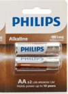 Philips AA 1.5V Alkalin Kalem Pil - 2 Li Paket Halinde
