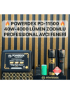 Powerdex PD-11500 40W 4000 Lümen Zoomlu Şarjlı Avcı El Feneri