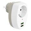 Powermaster 2 Usb Girişli Tekli Termal Priz (10A-2500W) PM-4911