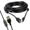 Powermaster PM-11955 10 Metre USB-A 2.0 Dişi Erkek Uzatma Kablosu Siyah