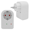 PowerMaster PM-18521 Durum Ledli Akım Korumalı Tekli Priz 16 Amper - 3500 Watt Tekli Beyaz
