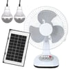 PowerMaster PM-22009 3 Kademeli Şarjlı - Solarlı Fan Vantilatör Ampul - Ledli - Powerbank
