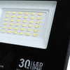 Powermaster PM-22585 30 Watt - 220 Volt 6500K IP66 150* Işık Açısı Siyah Slim Kasa Led Projektör