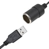 Powermaster PM-5726 USB 2.0 Siyah 5 Volt 2 Amper To 12 Volt 800mAh Araç Çakmaklığına Çevirici
