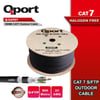 Qport Q-CAT07 S/FTP CAT7 23AWG 500mt LSOH Siyah Full Bakır Kablo