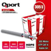 Qport Q-CAT6Y 305M UTP 23Awg PE Network Ağ Kablosu Gri