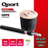 Qport Q-CATO11 CAT6 UTP 500m Outdoor Siyah Network Kablosu