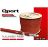 Qport Q-CATO2RHF Makaralı 23AWG CAT6 500M UTP LSZH(Yanmaz) Outdoor Turuncu Kablo