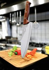 Şef Bıçağı 23 cm Perçinli Gül Saplı Yekpare Hulusi Bıçak 55mm X 230mm X 3mm 10571.23