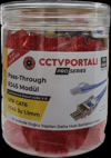 Stonet A101-TR 3U Cat6 1.1mm Yeni Nesil Kırmızı RJ45 Jack - 100 Lü Paket Halinde