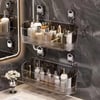 Sunup SN-29266 Vantuzlu Şeffaf Banyo Mutfak Rafı Organizer