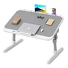 Sunup SN-29698 Çok Fonksiyonlu Katlanabilir Yatak Koltuk Laptop Masası Yükseklik ve Açı Ayarlı Gri 60x40cm