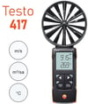 Testo 417 Set 1 – Pervane Anemometre + Ölçüm Hunileri | 0563 1417
