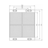 TRİO 100x100mm Reflektör / Mesafe Sensörleri Uyumlu - Siyah