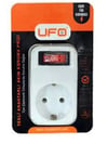 Ufo PR0030B Anahtarlı Akım Korumalı Priz Beyaz