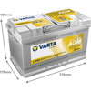 VARTA Professional AGM 12V 80Ah 800A – LA80 (840080080) | Marin ve Karavan Aküsü