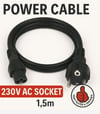 Winkel W-8514 1.5 Metre Yonca Power Kablo