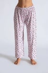 Seher Yıldızı  Kadın Emprime İki İplik Düz Pijama – %100 Pamuk Rahat Ev Giyimi SKD0023