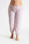 Seher Yıldızı  Kadın Emprime Pijama Altı – Lastikli Pamuklu Rahat Ev Giyimi SKD0065