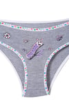 Tutku  Kız Çocuk Elastanlı Önü Baskılı Slip Külot TKC0832