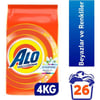 Alo 4 Kg Kar Çiçeği Ferahlğı Beyazlar ve Renkliler Hızlı Çözülme  Toz Deterjan