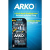 Arko 3 Bıçaklı Tıraş Bıçağı - Krom Kaplama, Oynar Başlık, 3'lü Paket, Ergonomik Tasarım, Uzun Ömürlü