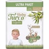 Baby Turco Doğadan Cırtlı Bebek Bezi 4'lü Fırsat Paketi 7 Numara 20-30 Kg 56 Adet