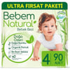 Bebem Natural Bebeö Natural Maxı No:4 7-14 kg 90 'li Ultra Fırsat