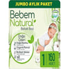 Bebem Natural Yenidoğan 1 Beden 2-5 kg 80'li