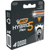 Bic Flex 5 Hybrid Yedek Tıraş Bıçağı Kartuşu 4'lü (5 Bıçak Sapsız)