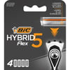 Bic Flex 5 Hybrid Yedek Tıraş Bıçağı Kartuşu 4'lü (5 Bıçak Sapsız)