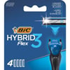 Bic Hybrid 3 Flex Erkek Tıraş Bıçağı Yedek Kartuş 4'lü 3 Titanyum Bıçak Aloe Vera ve E Vitaminli Konforlu Tıraş