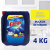 Bingo Elde Yıkama Sıvı Bulaşık Deterjanı 4 kg Limon Kokulu Fosfatsız Çevre Dostu Büyük Boy Şişe