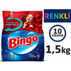 Bingo Renkli Toz Çamaşır Deterjanı 1,5 Kg 10 Yıkama Parfümlü Etkili Temizlik