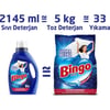 Bingo Ultra Beyaz Sıvı Çamaşır Deterjanı 2145 ml