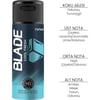 Blade Fresh Erkek Sprey Deodorant 150 ml Alkolsüz Pudrasız Leke Bırakmaz 48 Saat Etkili Koruma