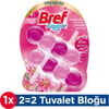 Bref WC Brilliant Gel Çiçek Kokulu Kir&Kireç Önleyici & Koku Giderici Katı 'li Klozet Temizleme Topu