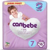 Canbebe Bebek Bezi 7 Beden 16'lı