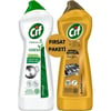 Cif Krem  Amonyaklı Yağ ve Kireç Sökücü 750 ml x1 + Cif Krem Altın Işıltısı Amber Kokulu 750 ml x1