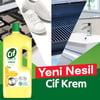 Cif Krem Yüzey Temizleyici Limon Kokulu Yağ ve Kireç Sökücü Leke Çıkarıcı 1500 ML