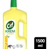 Cif Krem Yüzey Temizleyici Limon Kokulu Yağ ve Kireç Sökücü Leke Çıkarıcı 1500 ML