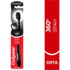 Colgate Diş Fırçası Orta Sertlik Siyah Charcoal Kıllı Manuel 1 Adet Unisex Ağız Bakımı